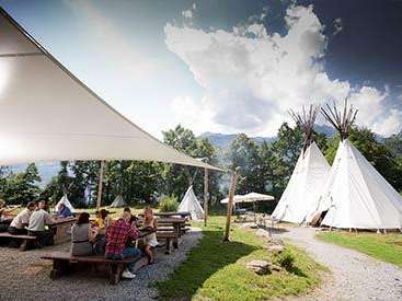 10% discount: Archery in the Hasli-Aktiv tepee village