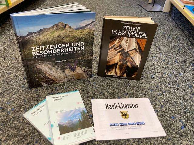 10% Rabatt: Wanderkarte Haslital und gesamtes Hasliliteratur-Sortiment