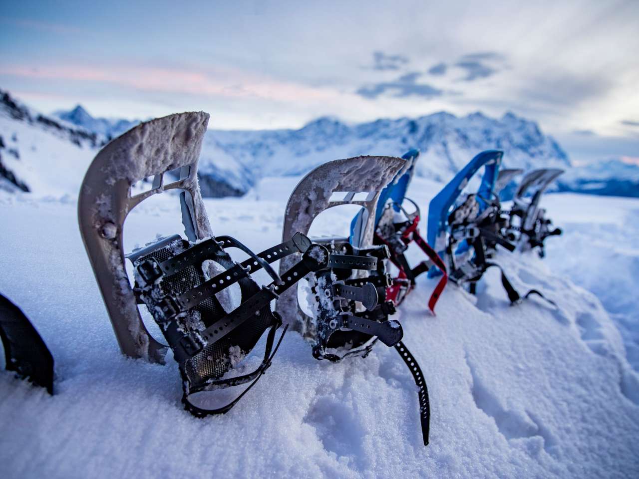 Schneeschuhe - aufgenommen am Hasliberg