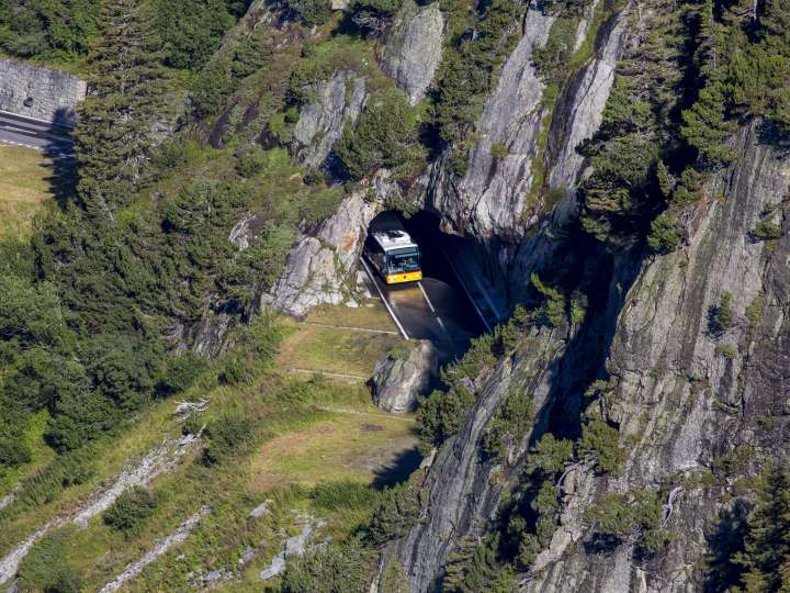Mountain passes in the central Alps