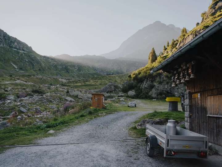 Alpine cheese dairy Steingletscher